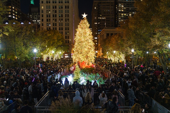 The 111th Annual Chicago Christmas Tree Lighting Shines Bright Tonight!