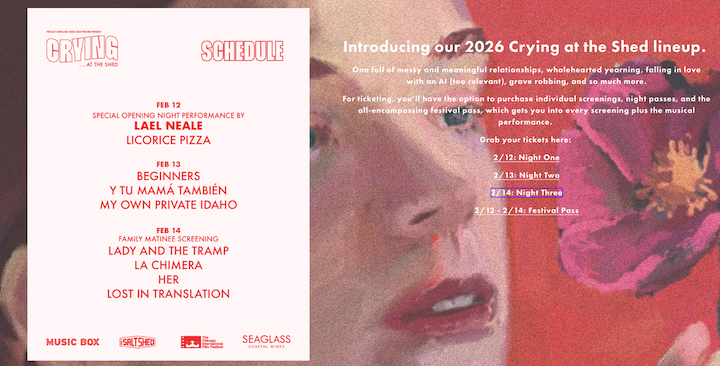 Crying at the Shed: Chicago’s Most Beautifully Heartbroken Valentine’s Film Festival Returns