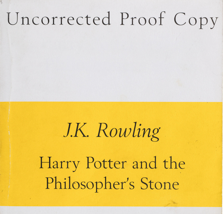 Fascinating Story Behind a Rare First Printing Of "Harry Potter" Proof Copy Up For Auction