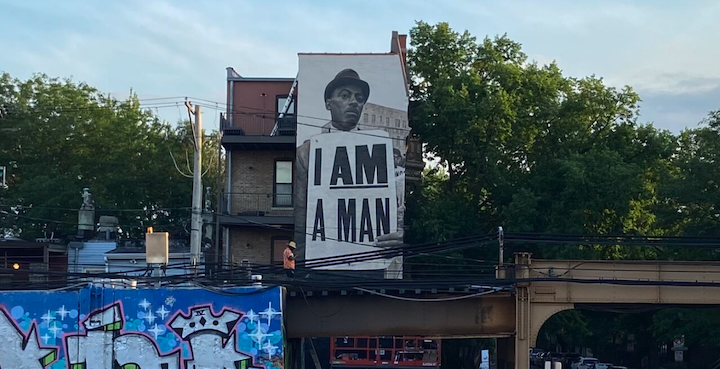 The 'I Am A Man' Mural In Wicker Park
