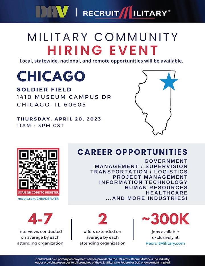 Veteran's Job Fair At Soldier Field