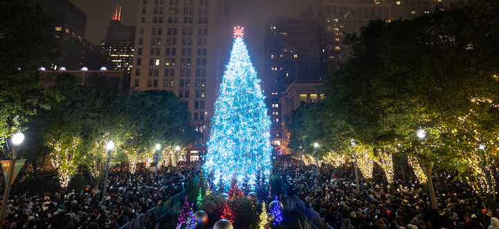 Chicago's Christmas Tree Lights Up This Weekend