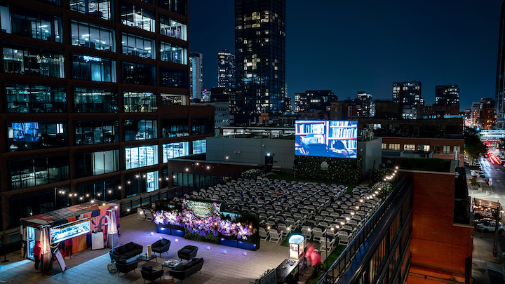 Skyline Cinema Magic: Experience Chicago's Rooftop Cinema Club in Fulton Market