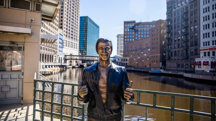 The Story Of The Bronze Fonz In Milwaukee
